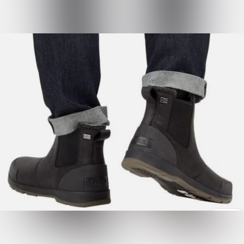 Sorel Ankeny II Chelsea Insulated Winter Snow Dressy Casual Boots Men Size 9 - Picture 2 of 10